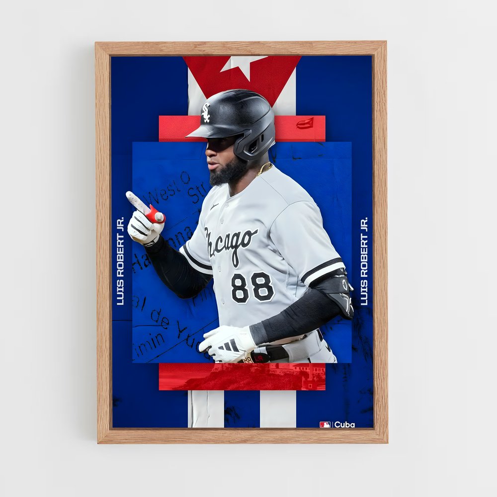 Poster Luis robert diamond – affiche Baseball (vue 4)